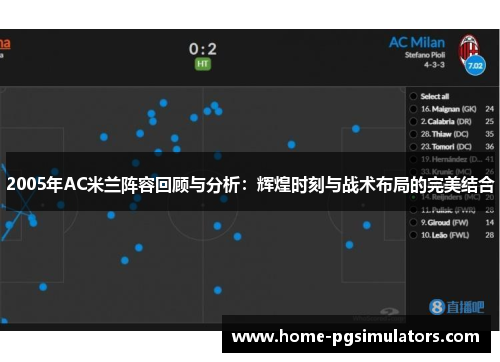 2005年AC米兰阵容回顾与分析：辉煌时刻与战术布局的完美结合